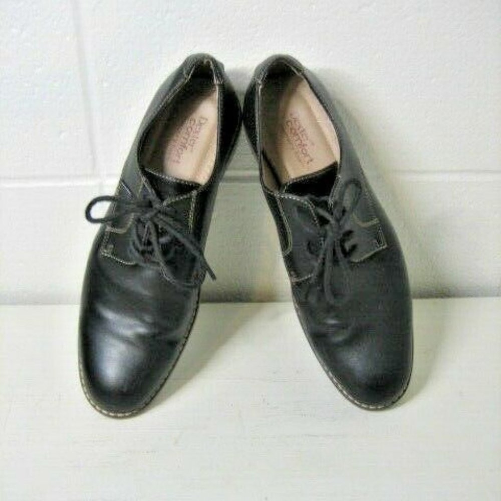 dexter comfort oxford dress black size 8